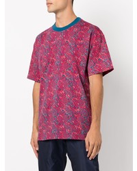 T-shirt à col rond imprimé cachemire bordeaux Nike