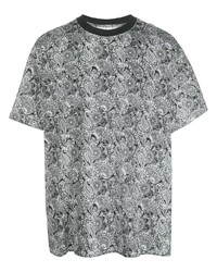 T-shirt à col rond imprimé cachemire gris Nike