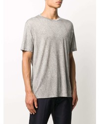 T-shirt à col rond imprimé cachemire gris Etro