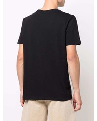 T-shirt à col rond imprimé cachemire noir Etro