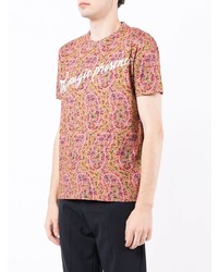 T-shirt à col rond imprimé cachemire rose Etro