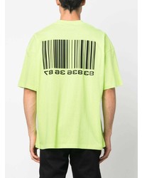 T-shirt à col rond imprimé chartreuse VTMNTS