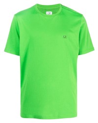 T-shirt à col rond imprimé chartreuse C.P. Company
