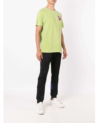 T-shirt à col rond imprimé chartreuse OSKLEN