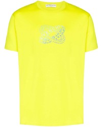 T-shirt à col rond imprimé chartreuse Givenchy