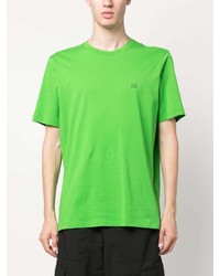 T-shirt à col rond imprimé chartreuse C.P. Company