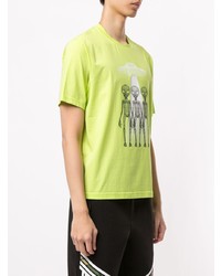 T-shirt à col rond imprimé chartreuse Blackbarrett