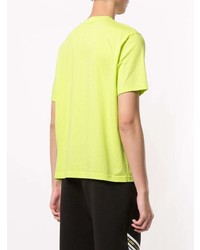 T-shirt à col rond imprimé chartreuse Blackbarrett