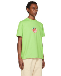 T-shirt à col rond imprimé chartreuse Jacquemus
