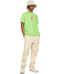 T-shirt à col rond imprimé chartreuse Jacquemus