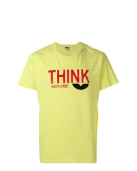 T-shirt à col rond imprimé chartreuse Isabel Marant