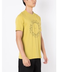 T-shirt à col rond imprimé chartreuse Armani Exchange