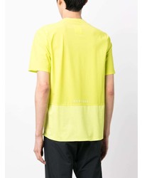 T-shirt à col rond imprimé chartreuse Castore