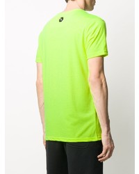 T-shirt à col rond imprimé chartreuse Philipp Plein