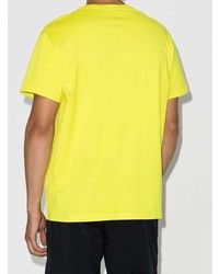 T-shirt à col rond imprimé chartreuse Givenchy