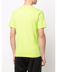 T-shirt à col rond imprimé chartreuse Moschino