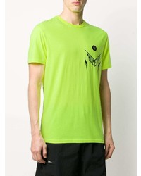 T-shirt à col rond imprimé chartreuse Philipp Plein