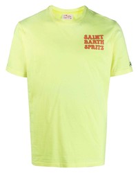 T-shirt à col rond imprimé chartreuse MC2 Saint Barth