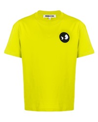 T-shirt à col rond imprimé chartreuse McQ Alexander McQueen