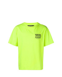 T-shirt à col rond imprimé chartreuse Misbhv