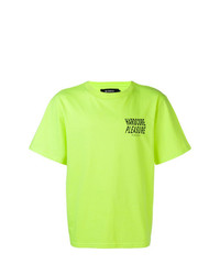 T-shirt à col rond imprimé chartreuse Misbhv