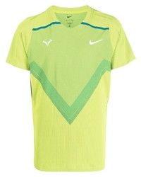 T-shirt à col rond imprimé chartreuse Nike