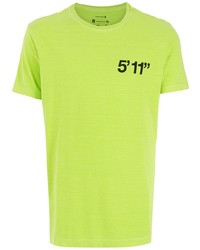 T-shirt à col rond imprimé chartreuse OSKLEN