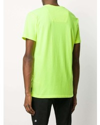 T-shirt à col rond imprimé chartreuse Philipp Plein