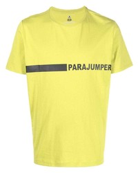 T-shirt à col rond imprimé chartreuse Parajumpers