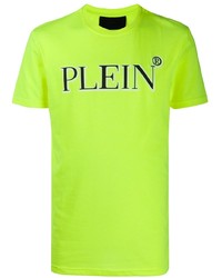 T-shirt à col rond imprimé chartreuse Philipp Plein