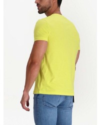 T-shirt à col rond imprimé chartreuse Polo Ralph Lauren