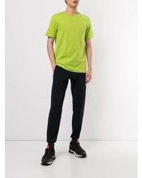 T-shirt à col rond imprimé chartreuse Ea7 Emporio Armani