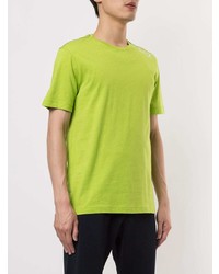 T-shirt à col rond imprimé chartreuse Ea7 Emporio Armani