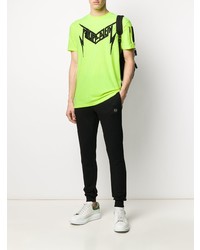 T-shirt à col rond imprimé chartreuse Philipp Plein