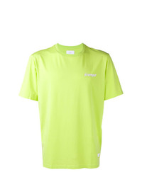 T-shirt à col rond imprimé chartreuse Stampd