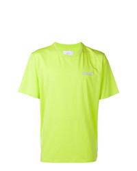 T-shirt à col rond imprimé chartreuse Stampd