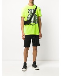 T-shirt à col rond imprimé chartreuse Philipp Plein