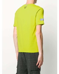 T-shirt à col rond imprimé chartreuse McQ