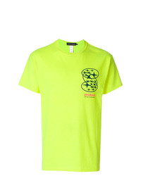 T-shirt à col rond imprimé chartreuse United Standard