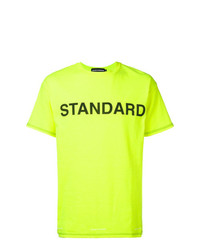 T-shirt à col rond imprimé chartreuse United Standard