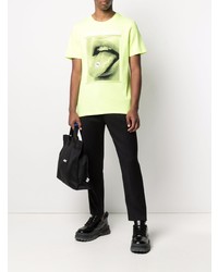 T-shirt à col rond imprimé chartreuse Zadig & Voltaire