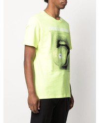 T-shirt à col rond imprimé chartreuse Zadig & Voltaire