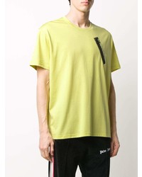 T-shirt à col rond imprimé chartreuse Givenchy