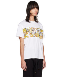 T-shirt à col rond imprimé doré VERSACE JEANS COUTURE