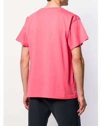 T-shirt à col rond imprimé fuchsia PACCBET