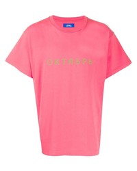 T-shirt à col rond imprimé fuchsia PACCBET