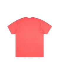 T-shirt à col rond imprimé fuchsia Supreme