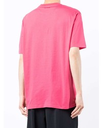 T-shirt à col rond imprimé fuchsia Paul Smith