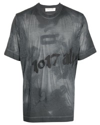 T-shirt à col rond imprimé gris foncé 1017 Alyx 9Sm