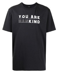 T-shirt à col rond imprimé gris foncé 7 For All Mankind